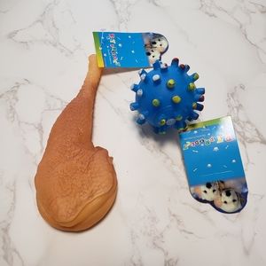 Dog Squeaky toy bundle. Per toy.